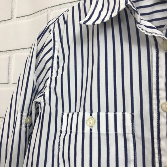 Ralph Lauren Jeans LRL pinstripe Button up blue - Picture 5 of 7